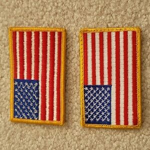 American Flag patches
